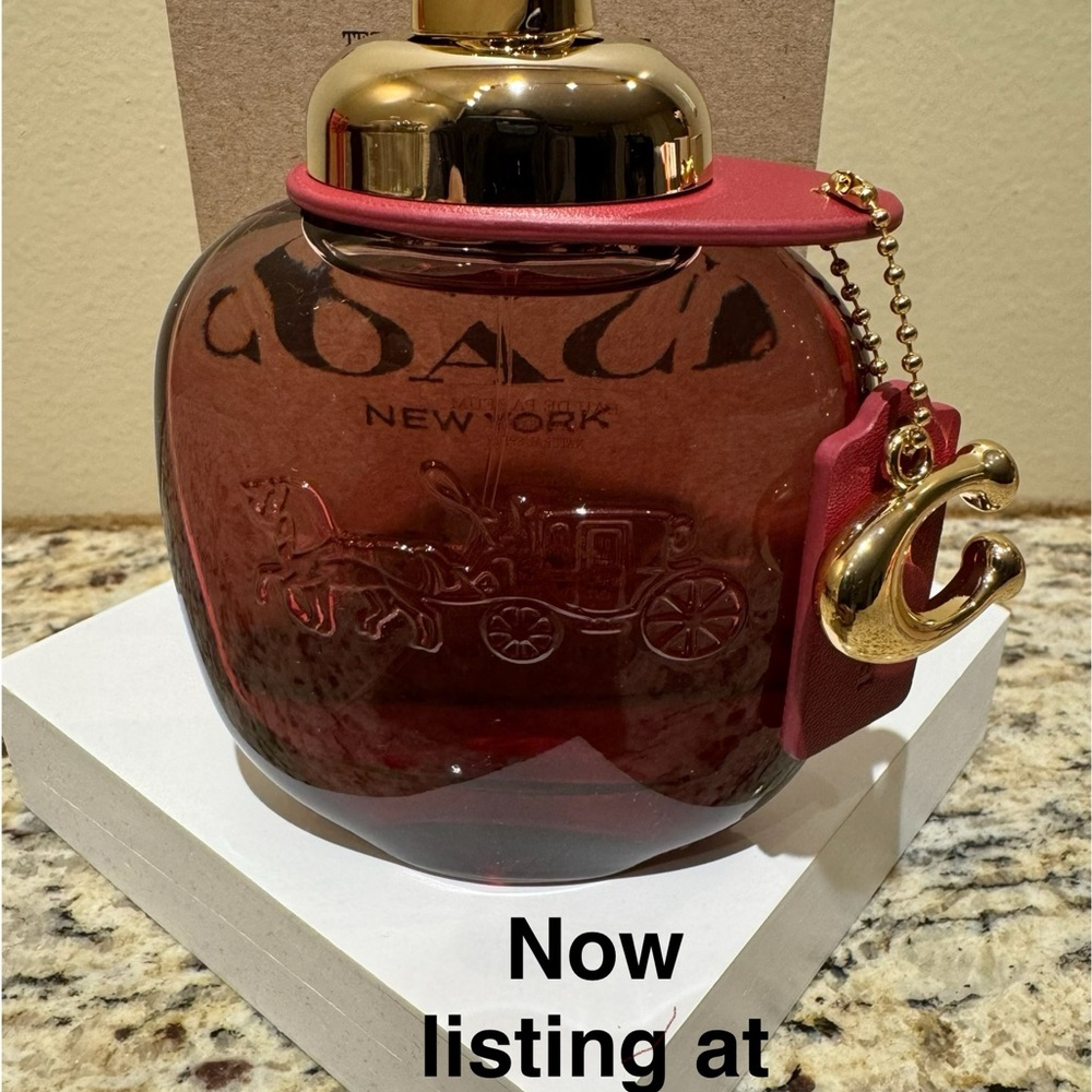 Coach Red Perfume with Gold Accents